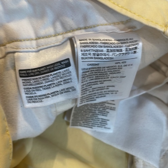 Levi Strauss & Co jeans 100% cotton yellow zipper fly pants mens 31x32 - Picture 9 of 11